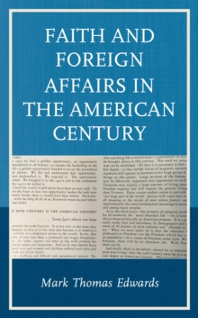 Image for Faith and foreign affairs in the American century