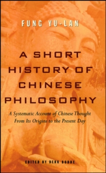 Image for Short History of Chinese Philosophy