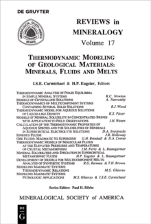 Image for Thermodynamic Modeling of Geologic Materials: Minerals, Fluids, and Melts