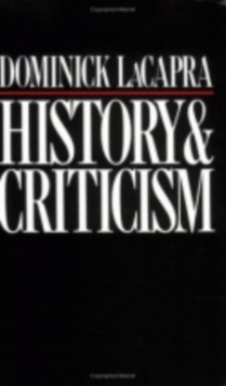 Image for History and Criticism