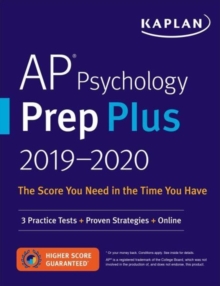 Image for AP Psychology Prep Plus 2019-2020 : 3 Practice Tests + Study Plans + Targeted Review & Practice + Online