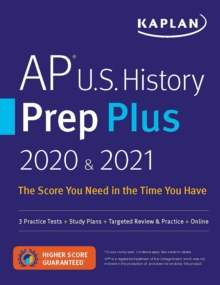 Image for AP U.S. History Prep Plus 2020 & 2021 : 3 Practice Tests + Study Plans + Review + Online
