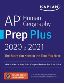 Image for AP Human Geography Prep Plus 2020 & 2021 : 3 Practice Tests + Study Plans + Review + Online