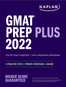 Image for GMAT prep plus 2022-2023  : 6 practice tests + proven strategies + online