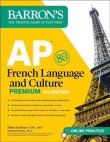 Image for AP French Language and Culture Premium, Fifth Edition: Prep Book with 3 Practice Tests + Comprehensive Review + Online Audio and Practice