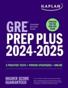 Image for GRE prep plus 2024-2025  : 6 practice tests + proven strategies + online