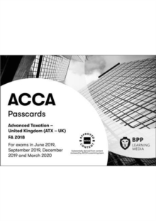 Image for ACCA advanced taxation FA2018: Passcards