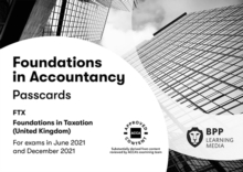 FIA Foundations in Taxation FTX FA2020: Passcards