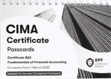 CIMA BA3 Fundamentals of Financial Accounting: Passcards