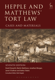 Image for Hepple and Matthews' tort law: cases and materials.