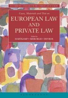 Image for Cases, materials, and text on European law and private law