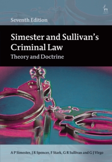 Image for Simester and Sullivan's criminal law