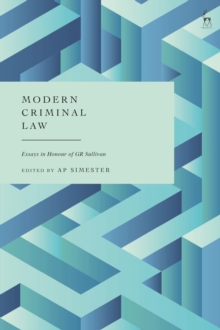 Image for Modern Criminal Law