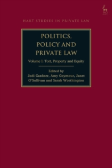 Image for Politics, Policy and Private Law