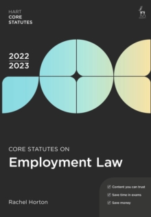 Image for Core Statutes on Employment Law 2022-23