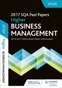 Image for Higher business management 2017-18 SQA past papers with answers