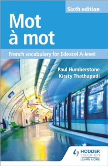 Image for Mot áa mot  : French vocabulary for Edexcel A-level