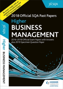 Image for Higher business management 2018-19 SQA specimen and past papers with answers.