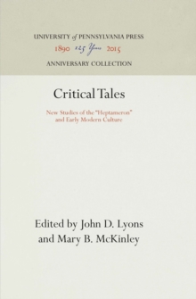 Image for Critical Tales: New Studies of the "Heptameron" and Early Modern Culture