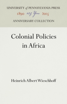 Image for Colonial Policies in Africa