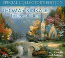 Image for Thomas Kinkade Special Collector's Edition with Scripture 2022 Deluxe Wall Calendar with Print : Bridges of Hope