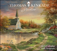 Image for Thomas Kinkade Studios 2024 Deluxe Wall Calendar with Scripture