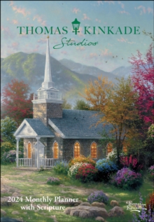 Image for Thomas Kinkade Studios 12-Month 2024 Monthly Pocket Planner Calendar with Scripture