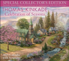 Image for Thomas Kinkade Special Collector's Edition with Scripture 2025 Deluxe Wall Calendar with Print : Celebration of Seasons