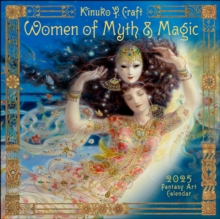 Image for Women of Myth & Magic 2025 Fantasy Art Wall Calendar by Kinuko Craft