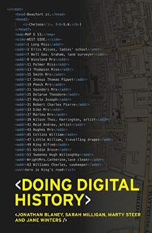 Image for Doing digital history  : a beginner's guide to working with text as data