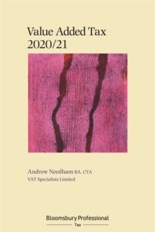 Bloomsbury Professional VAT 2020/21