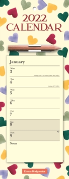 Image for Emma Bridgewater Polka Hearts Week-to-View Magnetic Memo Slim Calendar 2022