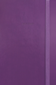Purple Soft Touch Pocket Diary 2024