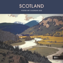Scotland Poster Art National Railway Museum Wiro Wall Calendar 2025