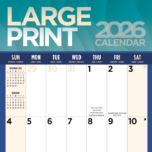 Image for Large Print Square Wall Sunday Start Cal