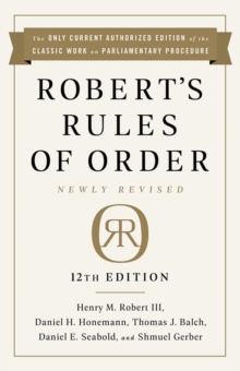 Image for Robert's Rules of Order Newly Revised, 12th edition