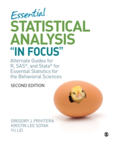 Image for Essential Statistical Analysis &quot;In Focus&quote: Alternate Guides for R, SAS, and Stata for Essential Statistics for the Behavioral Sciences