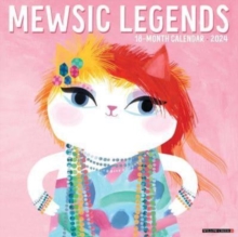 Image for Mewsic Legends 2024 12 X 12 Wall Calendar