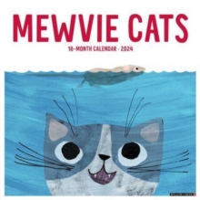 Image for Mewvie Cats 2024 12 X 12 Wall Calendar