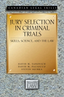 Image for Jury Selection in Criminal Trials