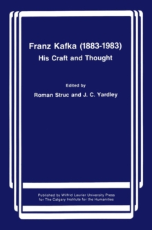 Image for Franz Kafka (1883-1983): His Craft and Thought