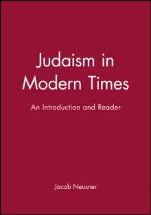 Image for Judaism in Modern Times : An Introduction and Reader