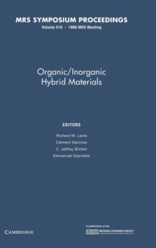 Image for Organic/inorganic Hybrid Materials: Volume 519