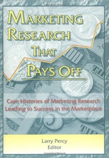 Image for Marketing Research That Pays Off : Case Histories of Marketing Research Leading to Success in the Marketplace