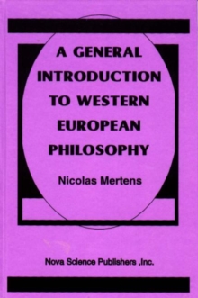 General Introduction to Western European Philosophy