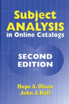 Subject Analysis in Online Catalogs, 2nd Edition