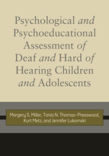 Image for Psychological and Psychoeducational Assessment of Deaf and Hard of Hearing Children and Adolescents