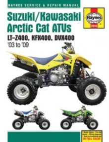 Suzuki/Kawasaki Arctic Cat ATVs (03 – 09): LT-Z400, KFX400, DVX400