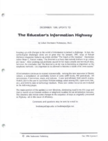 Image for The Educator's Information Highway