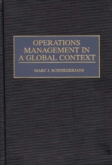Image for Operations Management in a Global Context